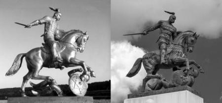 Памятник Святославу, разбившему Хазарию. Проект и воплощение.