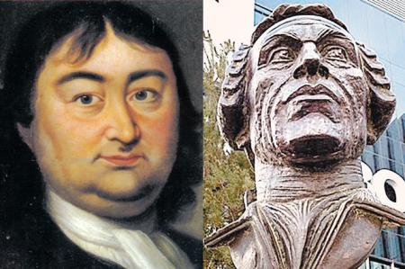 В. Беринг, подлинный облик (справа)