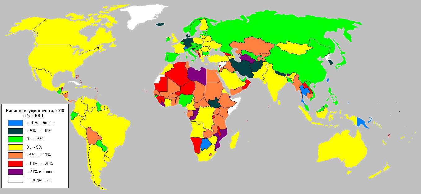 Карта ввп стран