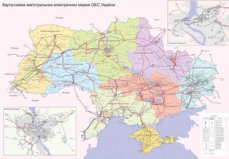 Карта электроэнергии севастополь