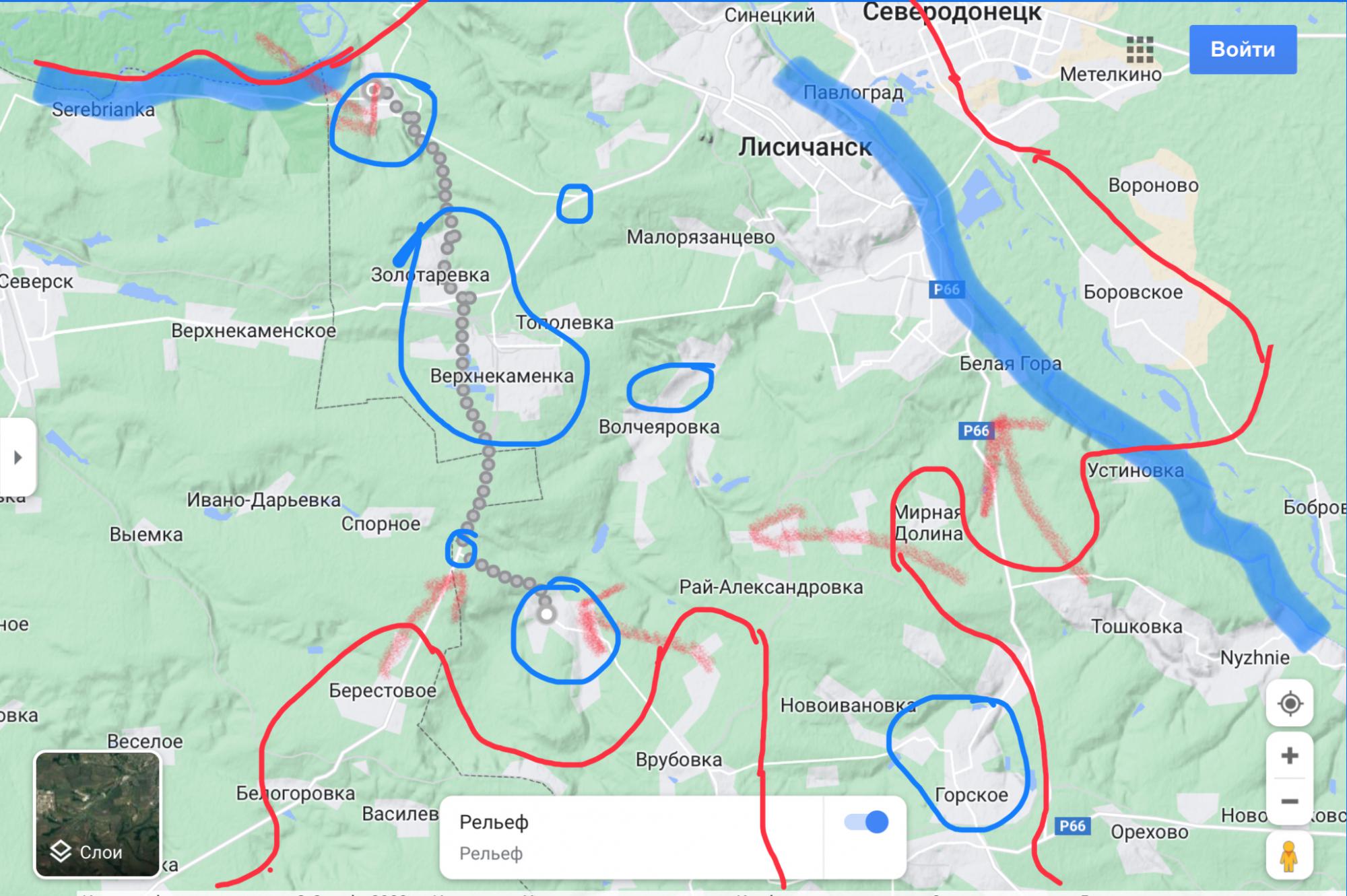 Лисичанск карта боевых
