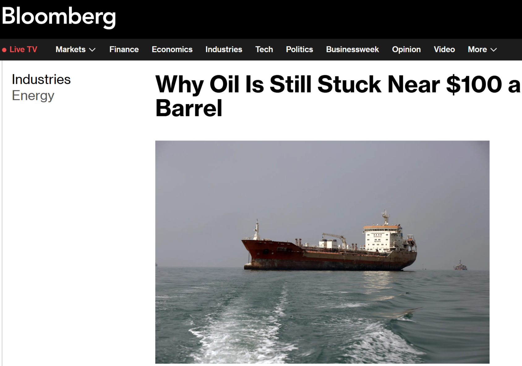 Bloomberg: Почему нефть в цене не падает (GORA - Олег Ладогин)