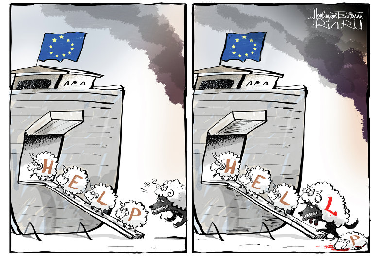 Европа в иглах. Украинские беженцы в Европе карикатура. Карикатуры на кризис в Евросоюзе. Карикатуры на ЕС И США. Карикатура на Евросоюз.