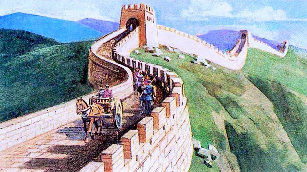 Нажмите на тот который создан людьми. Великая китайская стена Династия Цинь. Великая китайская стена в древнем Китае. Китай в древности 5 класс китайская стена. Постройка Великой китайской стены.