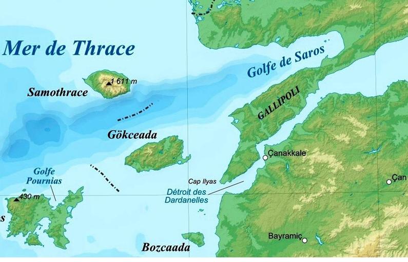 Пролив дарданеллы на карте евразии физическая карта