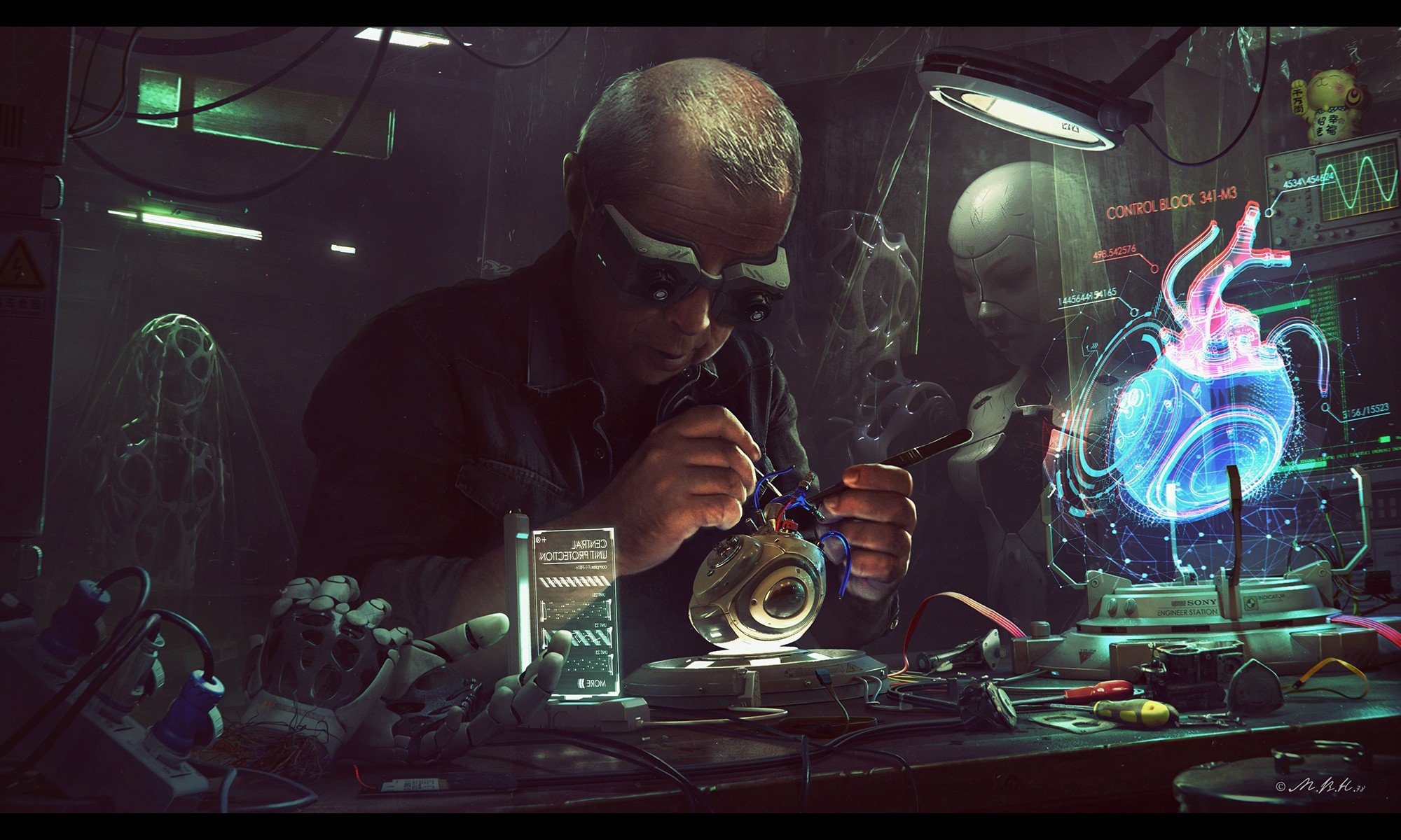 Арт техник. Cyberpunk 2077 ученые. Арт директор Cyberpunk 2077. Биотехника киберпанк 2077. Cyberpunk 2077 инженер.