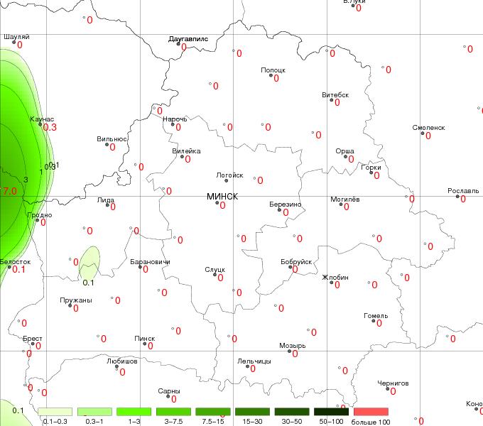 Метеорологическая карта беларусь