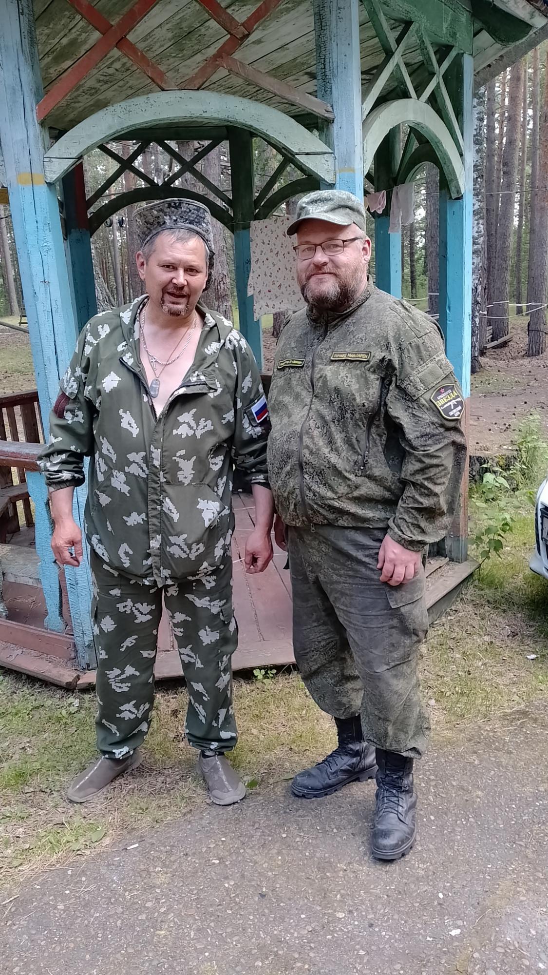 Олег Ликонцев и Ричард Мак-Ларен, с.Рыбное, 2024г.