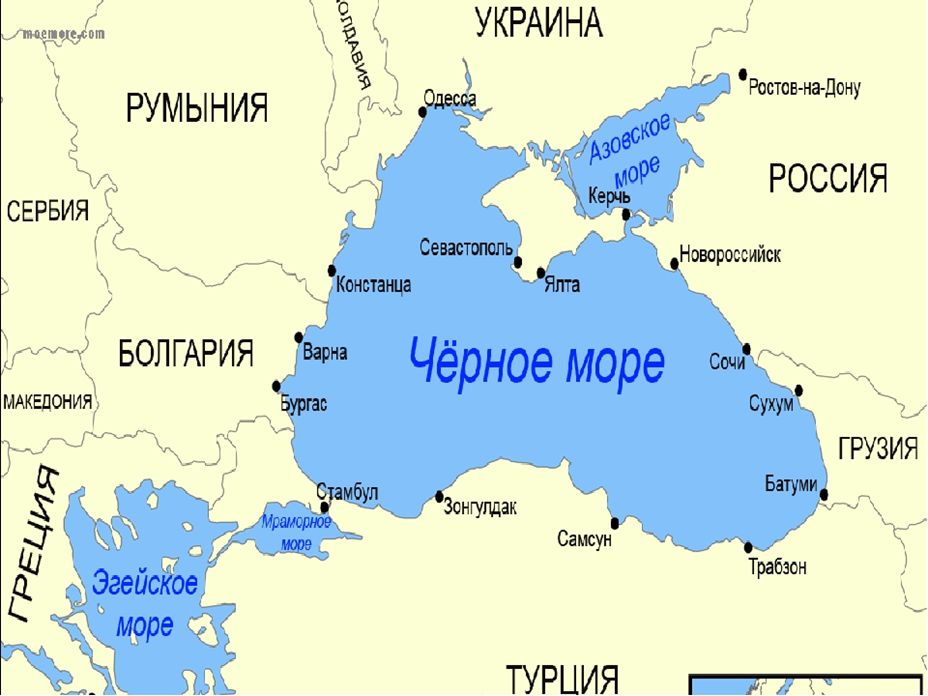 Новая карта черного моря