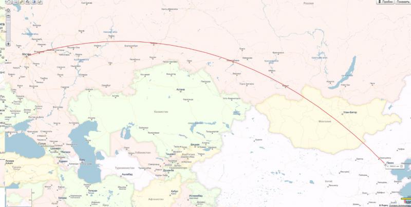 Москва пекин трасса новая подробная карта