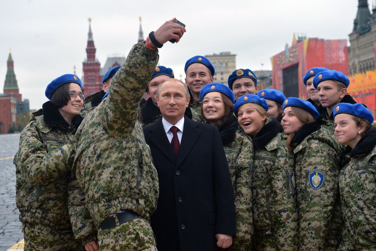 С Путиным на Красной площади