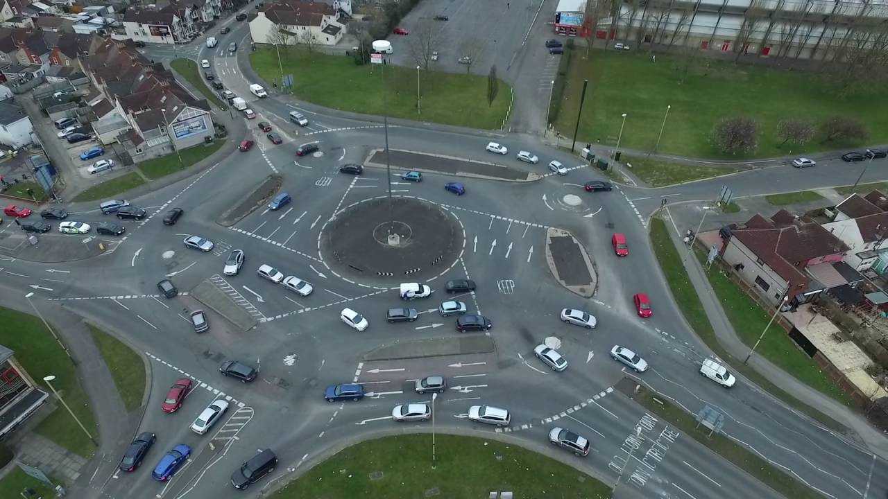 Фото кругового движения сверху