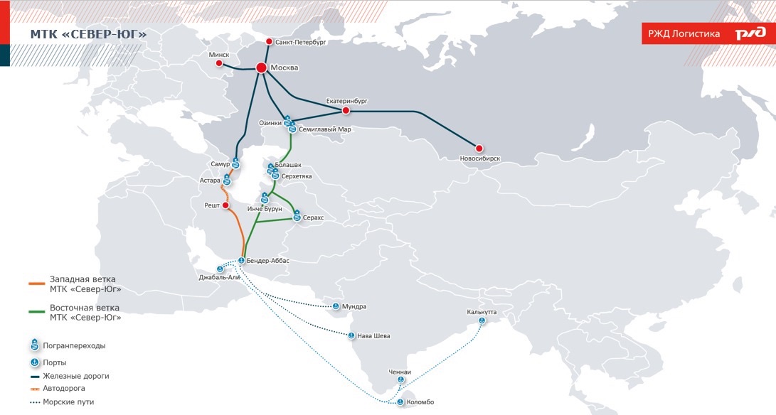 Маршрут север юг на карте транспортный коридор 2023