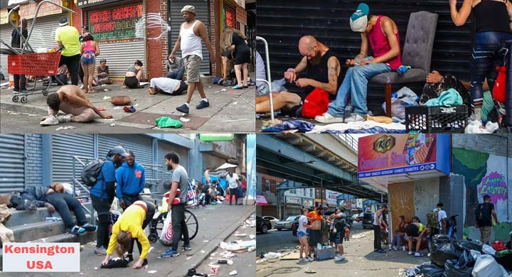 Героиновое гетто в США, район Кенсингтон, Северная Филадельфия