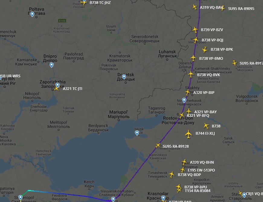 fr24 Азовское море